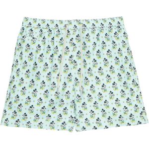 St. Barth - Zwemshort - Aquagroen - Polyester - Mickey Tennis Club-patroon