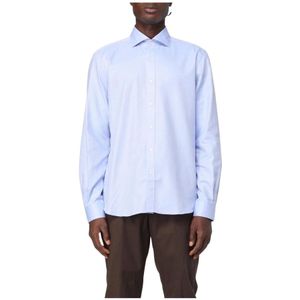 Fay, Heren, Overhemden, Blauw, Maat: 3XL Katoen,