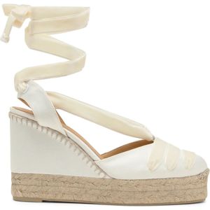 Castañer, Dames, Schoenen, Wit, Maat: 41 EU Satijn,