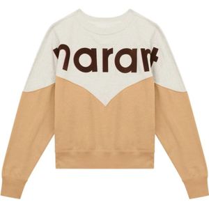 Marant étoile, Dames, Sweatshirts & Hoodies, Beige, Maat: 2XS