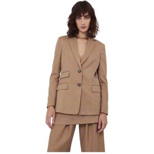 Silvian Heach, Dames, Jassen, Bruin, Maat: XS Poliester,