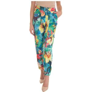 Liu Jo, Dames, Broeken, Veelkleurig, Maat: M Poliester,