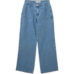 Sofie Schnoor - Amsterdamsw Jeans Shoe S251252 5002 - Hoge Taille Wijde Pijp Jeans - Blauw