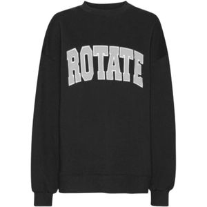 Rotate Birger Christensen, Dames, Sweatshirts & Hoodies, Zwart, Maat: XS Katoen,