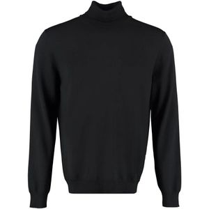 THE (Alphabet), Heren, Truien, Zwart, Maat: M Wol,