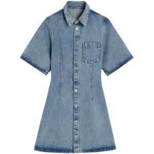 Ami Paris, Dames, Jurken, Blauw, Maat: XS