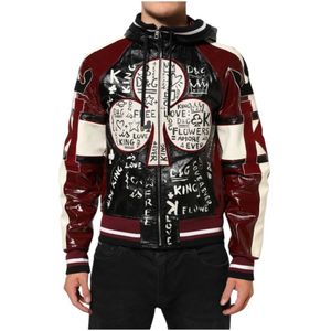 Dolce & Gabbana, Heren, Jassen, Veelkleurig, Maat: L Zijde,