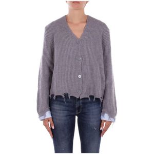 Solotre, Dames, Truien, Grijs, Maat: M Katoen,