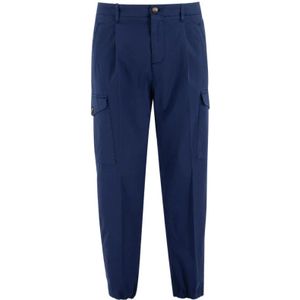 Brunello Cucinelli, Heren, Broeken, Blauw, Maat: 2XL Katoen,