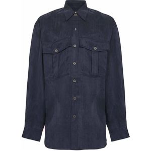 Dries Van Noten, Heren, Jassen, Blauw, Maat: S