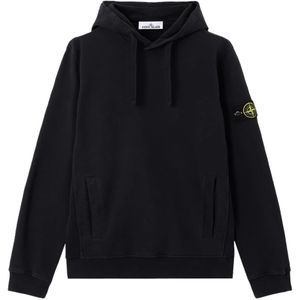 Stone Island, Heren, Sweatshirts & Hoodies, Zwart, Maat: M