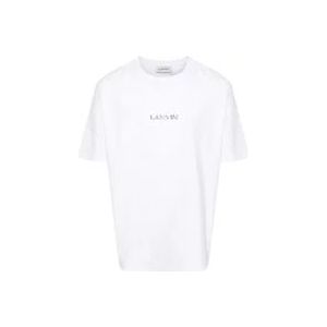 Lanvin Geborduurde Unisex T-shirts en Polos , White , Heren , Maat: M