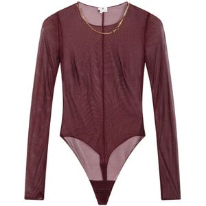 Elisabetta Franchi, Dames, Tops, Rood, Maat: XL