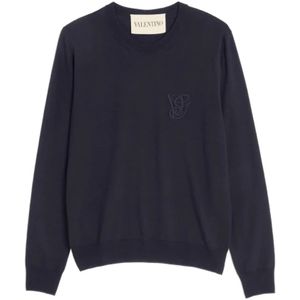 Valentino, Heren, Truien, Blauw, Maat: S Wol,