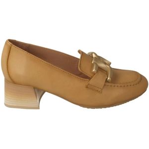 Hispanitas - Loafers - Bruin - Leer - Dames met Kettingdetail