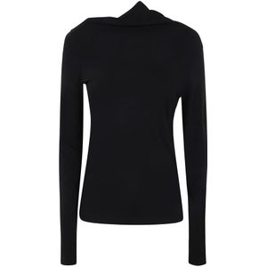 TotêMe, Dames, Tops, Zwart, Maat: XS Jersey,