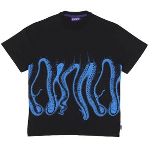 Octopus, Heren, Tops, Zwart, Maat: XL Katoen,