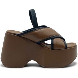 Vic Matié, Dames, Schoenen, Bruin, Maat: 35 EU Leer,