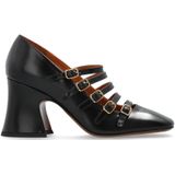 Chloé Hoge hakken - Janis Shiny Leather Pumps in zwart