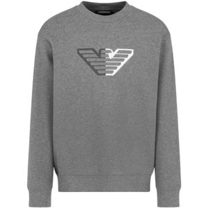 Emporio Armani, Heren, Sweatshirts & Hoodies, Grijs, Maat: L Jersey,