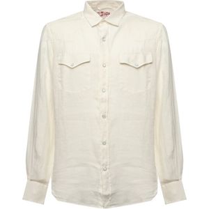 MC2 Saint Barth, Heren, Overhemden, Beige, Maat: M