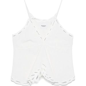 Isabel Marant Étoile, Dames, Tops, Wit, Maat: XS Katoen,