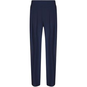 Norma Kamali, Dames, Broeken, Blauw, Maat: S