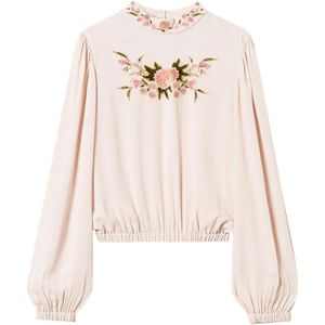 Twinset, Dames, Blouses & Shirts, Beige, Maat: S Viscose,