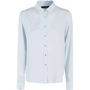 Seventy, Dames, Blouses & Shirts, Blauw, Maat: XL Zijde,