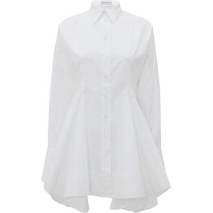 JW Anderson, Dames, Blouses & Shirts, Wit, Maat: XS Katoen,