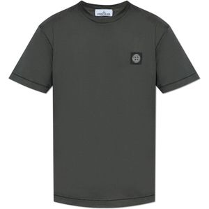 Stone Island, Heren, Tops, Grijs, Maat: S Katoen,