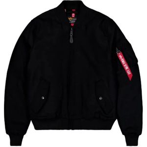 Alpha Industries, Heren, Jassen, Zwart, Maat: L Wol,