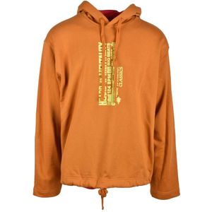 Diesel, Heren, Sweatshirts & Hoodies, Geel, Maat: S Katoen,