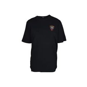 Dsquared2 Houtskoolgrijs Oversized T-Shirt , Black , Heren , Maat: S