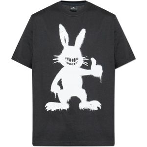 PS By Paul Smith, Heren, Tops, Zwart, Maat: L Katoen,