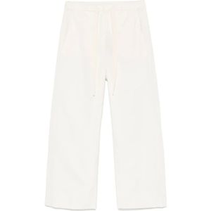 Max Mara, Dames, Broeken, Wit, Maat: 2XS Katoen,