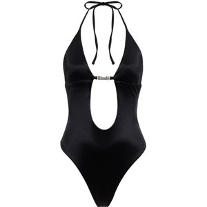 Rhude, Dames, Badkleding, Zwart, Maat: M Nylon,