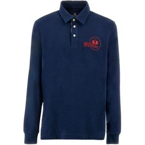 La Martina, Heren, Tops, Blauw, Maat: L Jersey,
