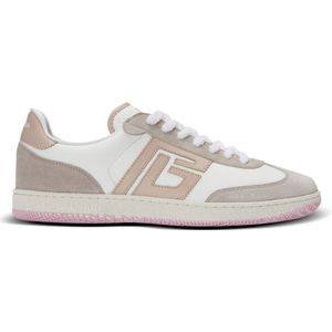 Balmain Zwaan trainers in kalfsleer en suède , Beige , Dames , Maat: 35 EU