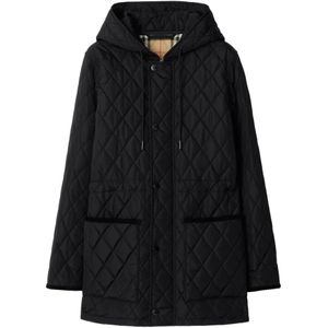 Burberry, Heren, Mantels, Zwart, Maat: S