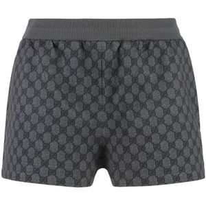 Gucci, Dames, Korte broeken, Zwart, Maat: S Katoen,