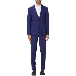 Brian Dales, Heren, Pakken, Blauw, Maat: S