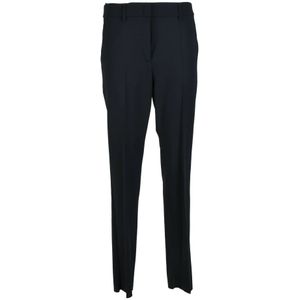 Emporio Armani, Dames, Broeken, Blauw, Maat: S Wol,
