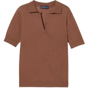 Brooks Brothers, Dames, Truien, Bruin, Maat: XS Zijde,