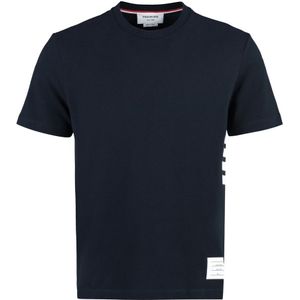 Thom Browne, Heren, Tops, Blauw, Maat: S Katoen,