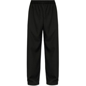 Acne Studios, Heren, Broeken, Zwart, Maat: S Katoen,