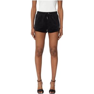 Juicy Couture, Dames, Korte broeken, Zwart, Maat: XS Katoen,