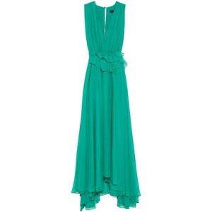 Liu Jo, Dames, Jurken, Groen, Maat: M Poliester,
