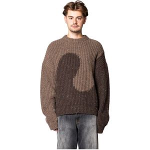 Erl, Heren, Truien, Bruin, Maat: M Wol,