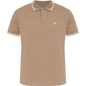 Emporio Armani, Heren, Tops, Beige, Maat: L Leer,
